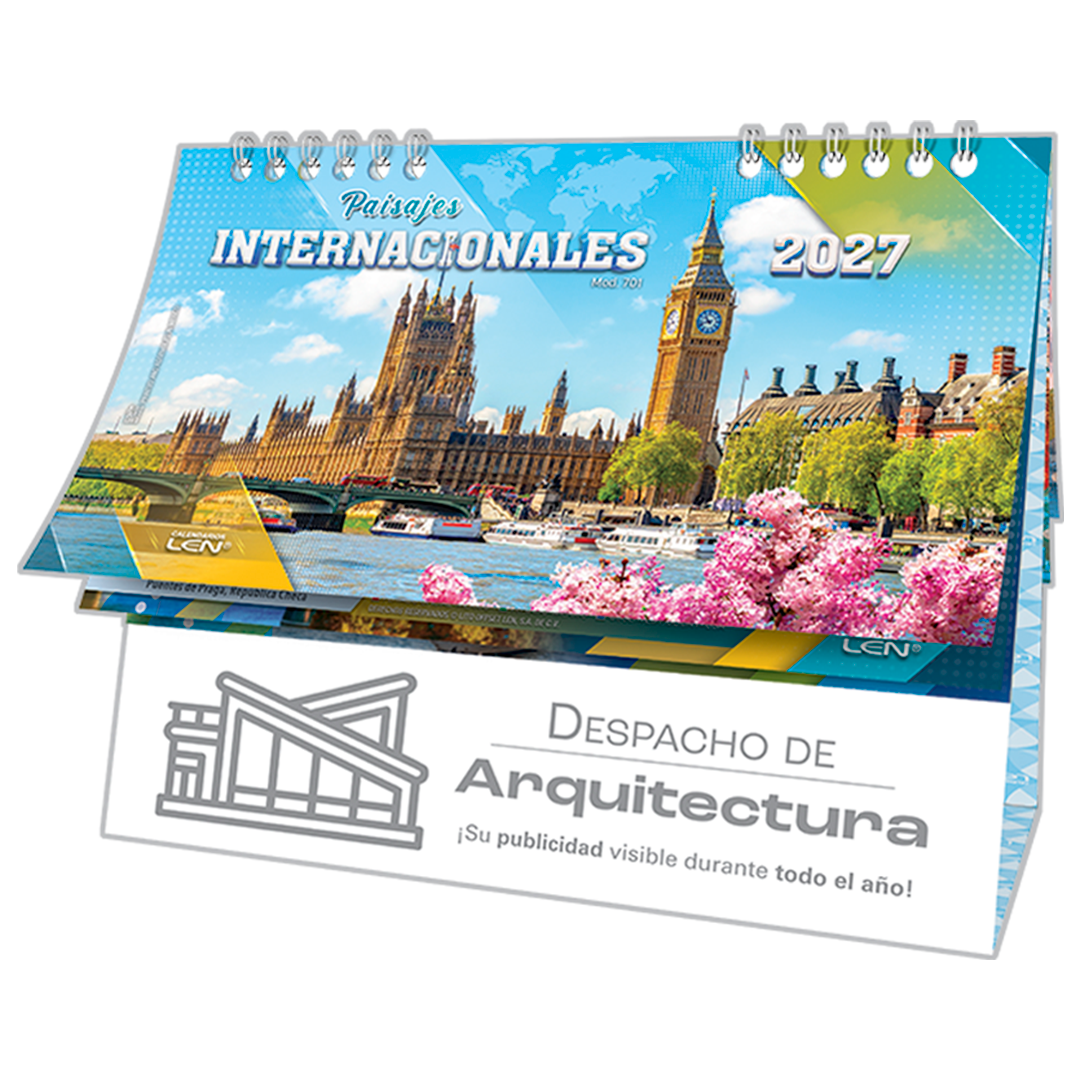 Calendario LEN de escritorio personalizado 2027